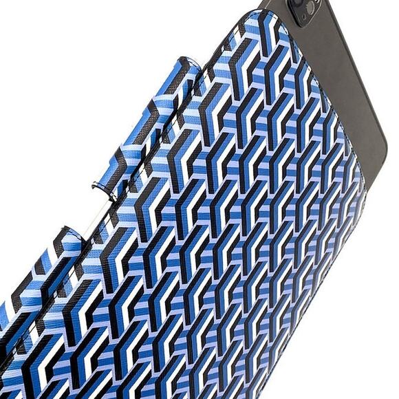 154. Prada Saffiano Leather Geometric Pattern iPad Case - Picture 4 of 14